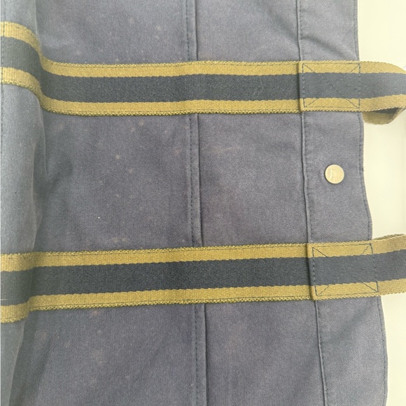 HERMES Fourre Tout Tote Bag, Navy and Olive. - Picture 9 of 10